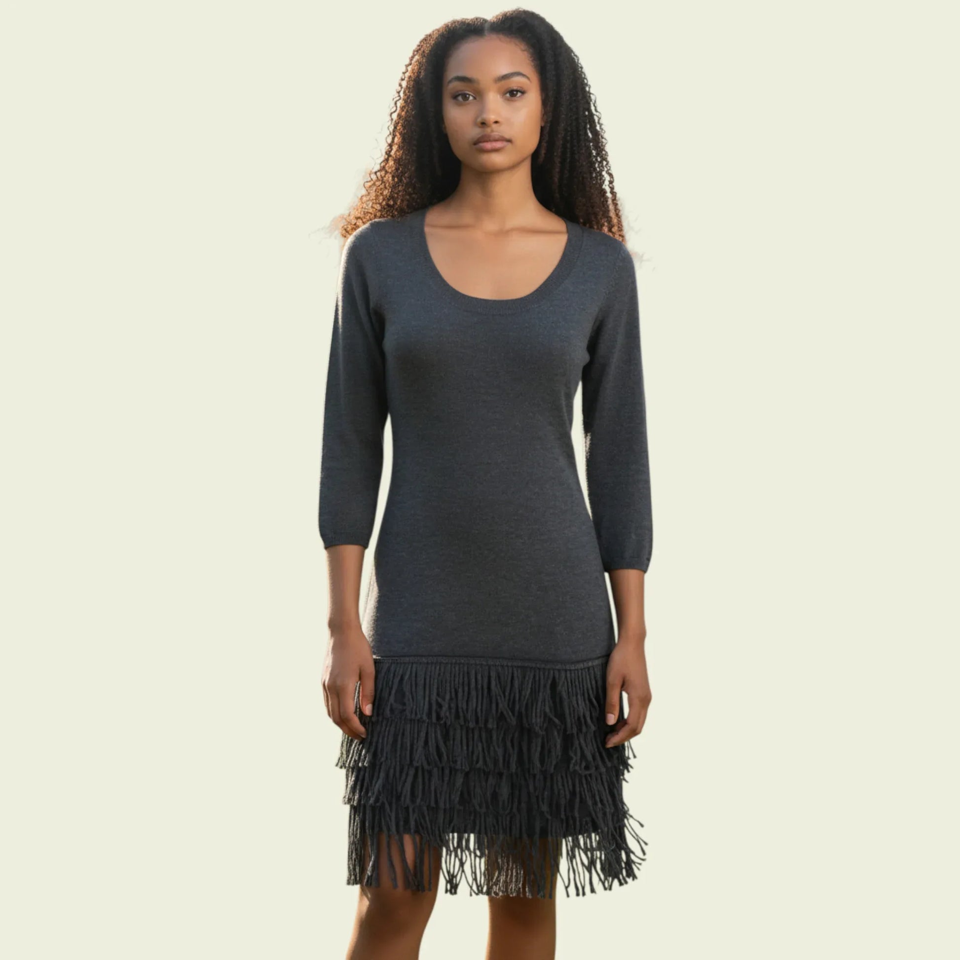 Calvin Klein Charcoal Grey Jumper Dress UK 16 US 12 EU 44 - Timelessfashions