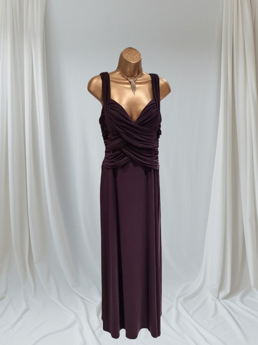 Phase Eight Women's Long Mauve Evening Dress UK 14 US 10 EU 42 Timeless Fashions