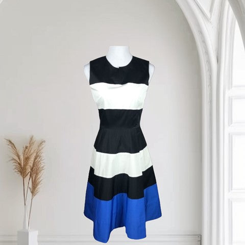 Kate Spade Corley Black, White and Blue dress UK 10 US 6 EU 38 Timeless Fashions