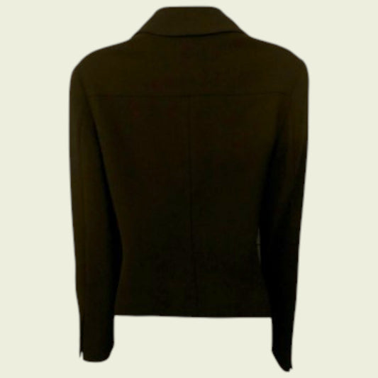 Black jacket on a beige background