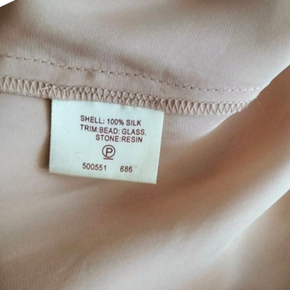 Phase Eight Whisky Cream Silk Evening Top UK 10 US 6 EU 38 - Timelessfashions