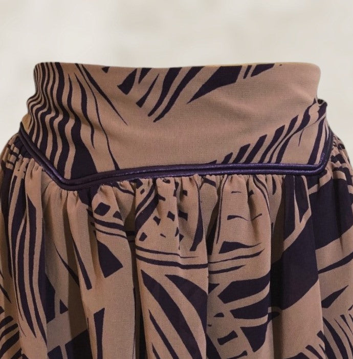 Armani Exchange Womens Mocha Purple Soft Bubble Mini Skirt UK 10 US 6 EU 38 BNWT Timeless Fashions