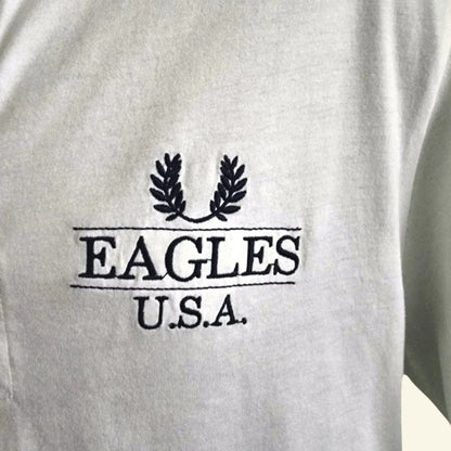Canterbury Of New Zealand White Eagles Polo Shirt UK M - Timelessfashions