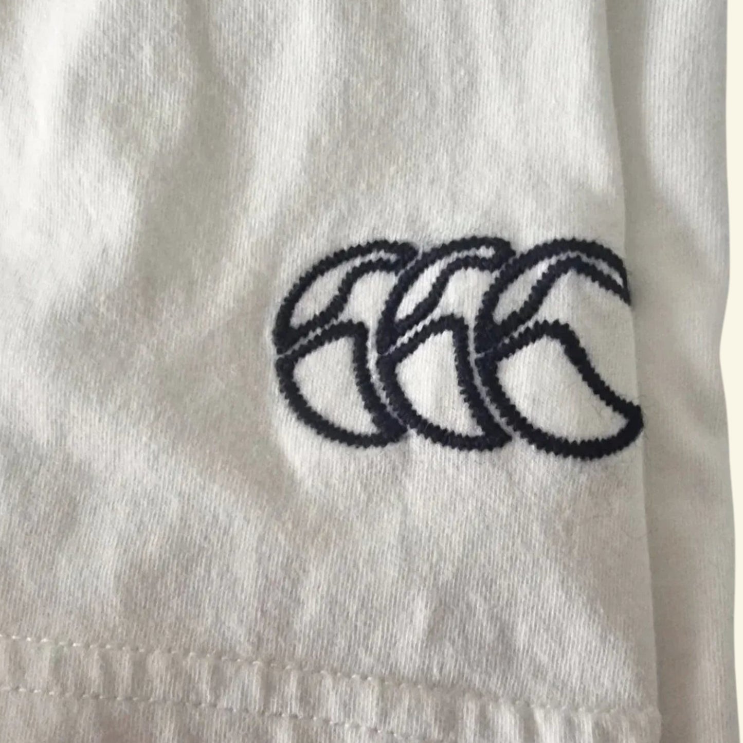 Canterbury Of New Zealand White Eagles Polo Shirt UK M - Timelessfashions