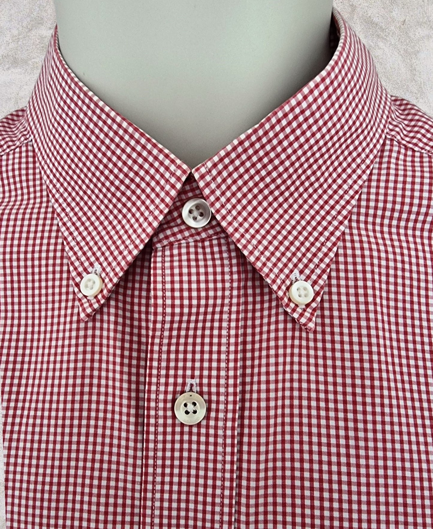 Gant Mens Regular Fit Broadcloth Shirt Red Size L Timeless Fashions