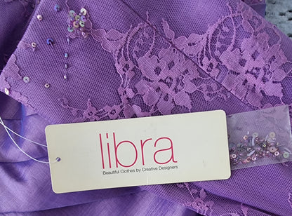 Libra Womens Lilac Embellished Dress & Bolero Jacket UK 14 US 10 EU 42 Timeless Fashions