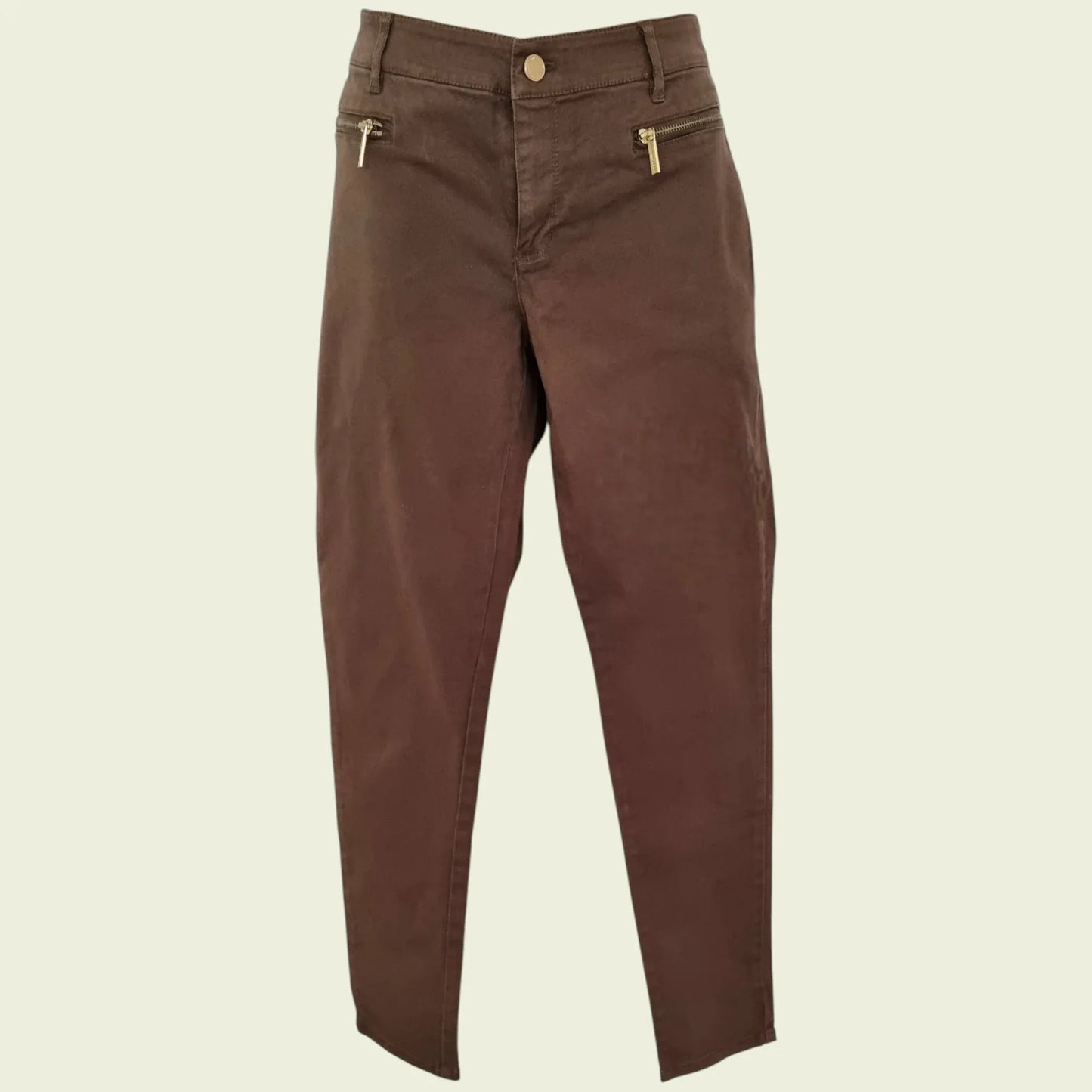 Michael Kors Women's Brown Denim Skinny Jeans. UK 10 US 6 EU 38 - Timelessfashions