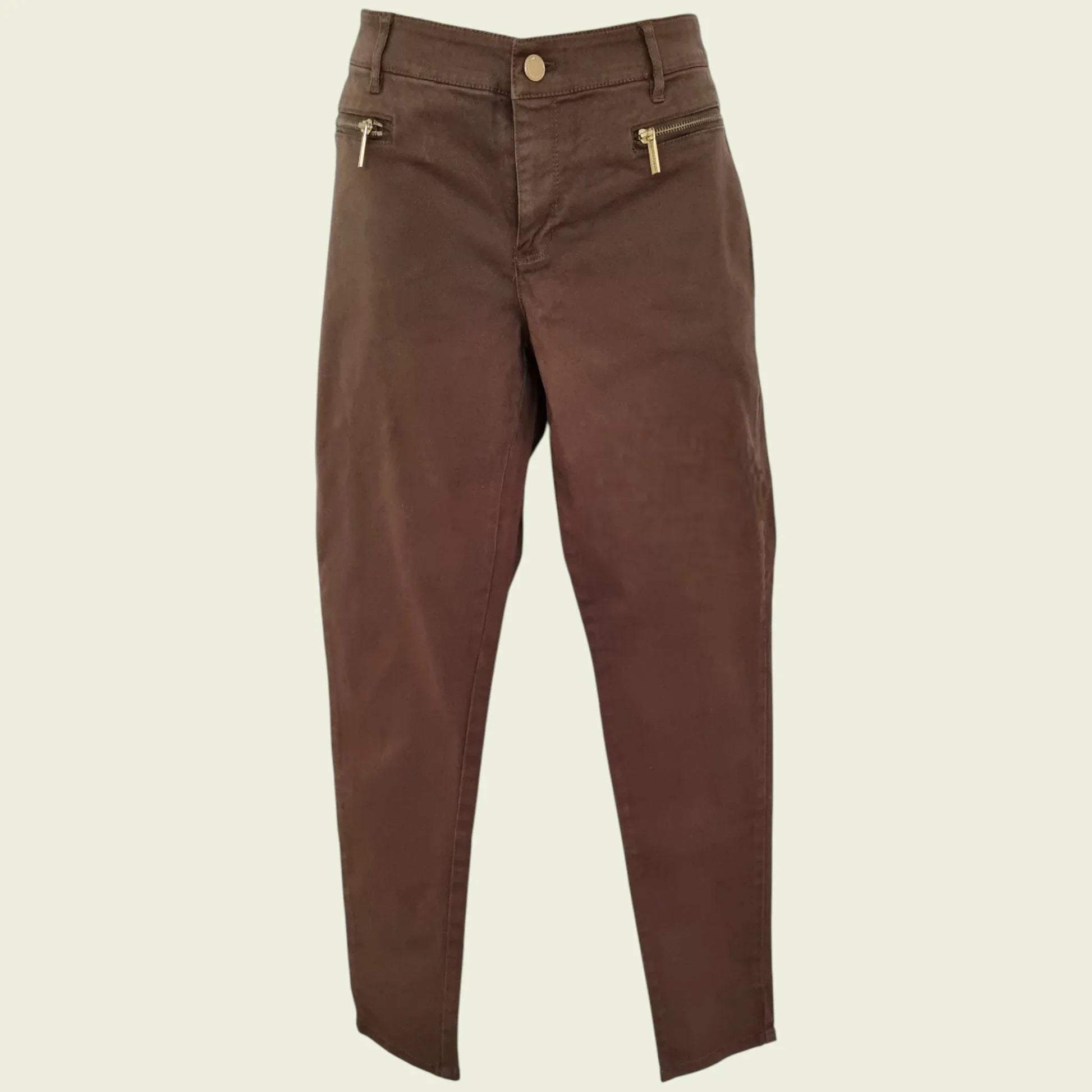 Michael Kors Women's Brown Denim Skinny Jeans. UK 10 US 6 EU 38 - Timelessfashions