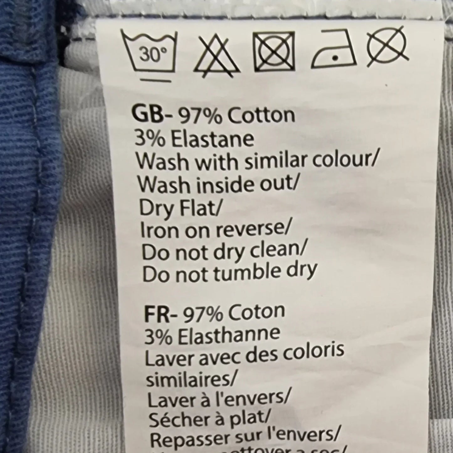 Pomodoro Mid Blue Denim, Stretch Straight Leg Jeans UK 18 US 14 EU 48 - Timelessfashions