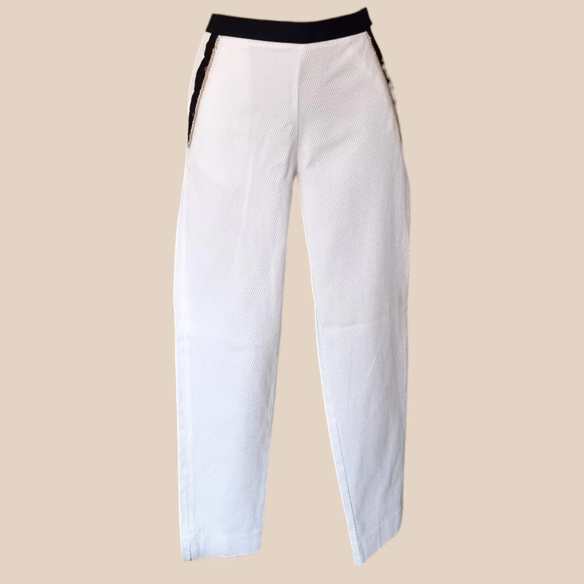 Marina Yachting White Women's Stretch Chino Trousers UK 10 US 6 EU 38 - Timelessfashions