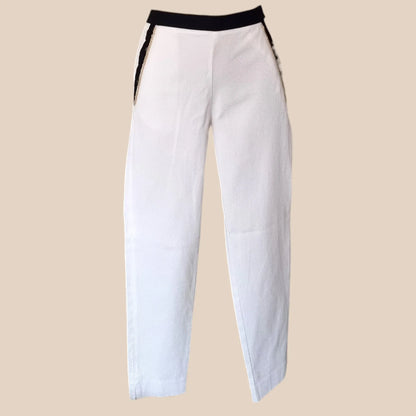 Marina Yachting White Women's Stretch Chino Trousers UK 10 US 6 EU 38 - Timelessfashions
