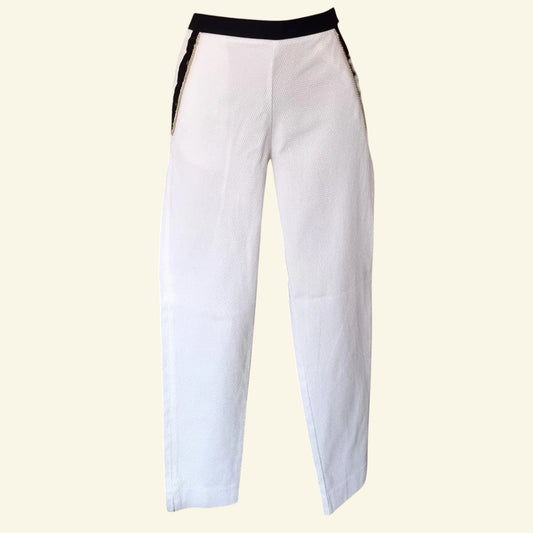 Marina Yachting White Women's Stretch Chino Trousers UK 10 US 6 EU 38 - Timelessfashions