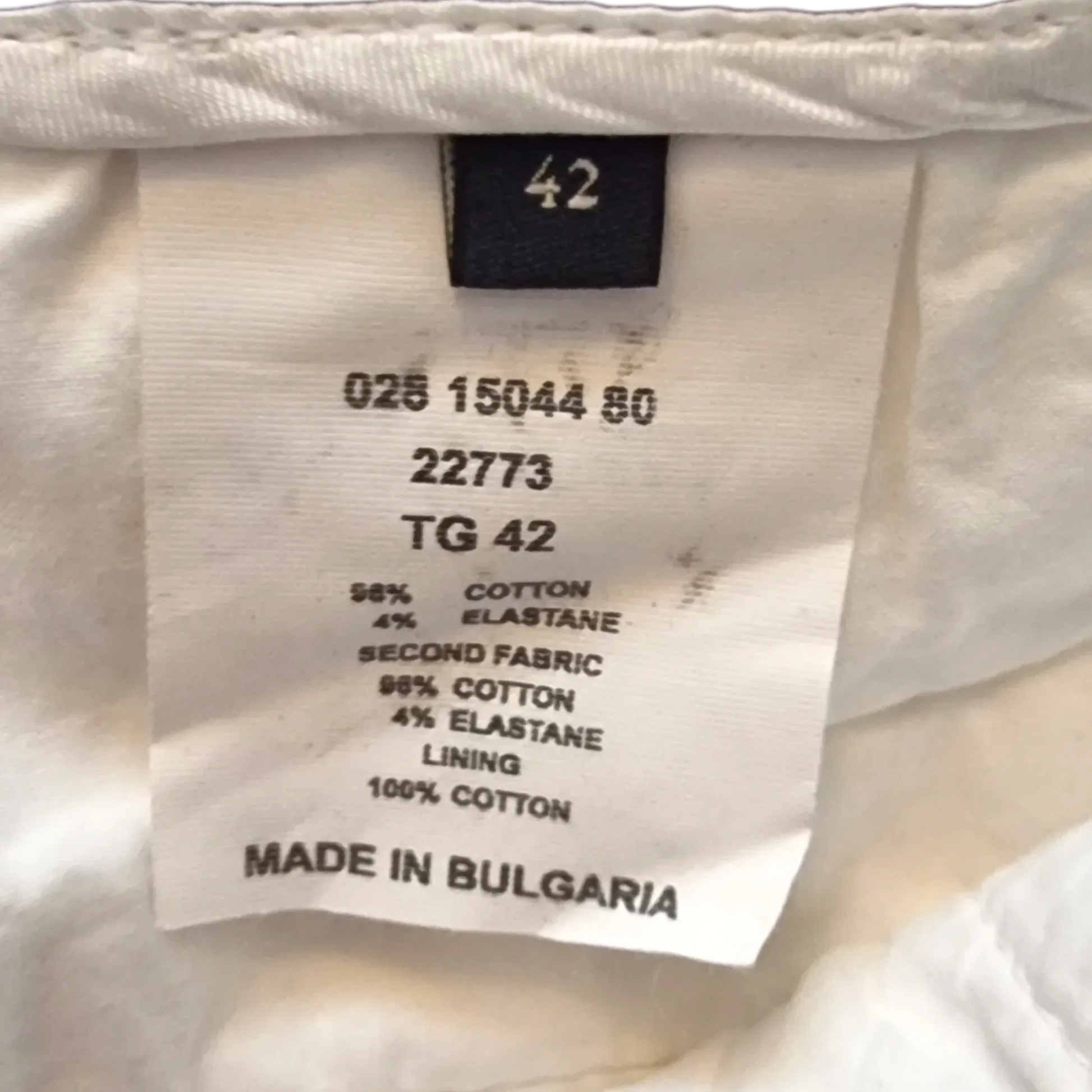 Marina Yachting White Women's Stretch Chino Trousers UK 10 US 6 EU 38 - Timelessfashions