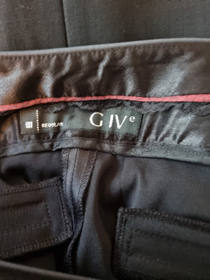 GIVe Women's Black Satin Coulottes. UK 14 US 10 EU 42 Timeless Fashions