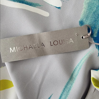 Michaela Louisa Grey Multicolour Floral Shift Dress UK 16 US 12 EU 44 - Timelessfashions