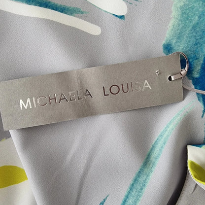 Michaela Louisa Grey, Multicolour Sleeveless Floral Print Shift Dress UK 12 US 8 EU 40 - Timelessfashions