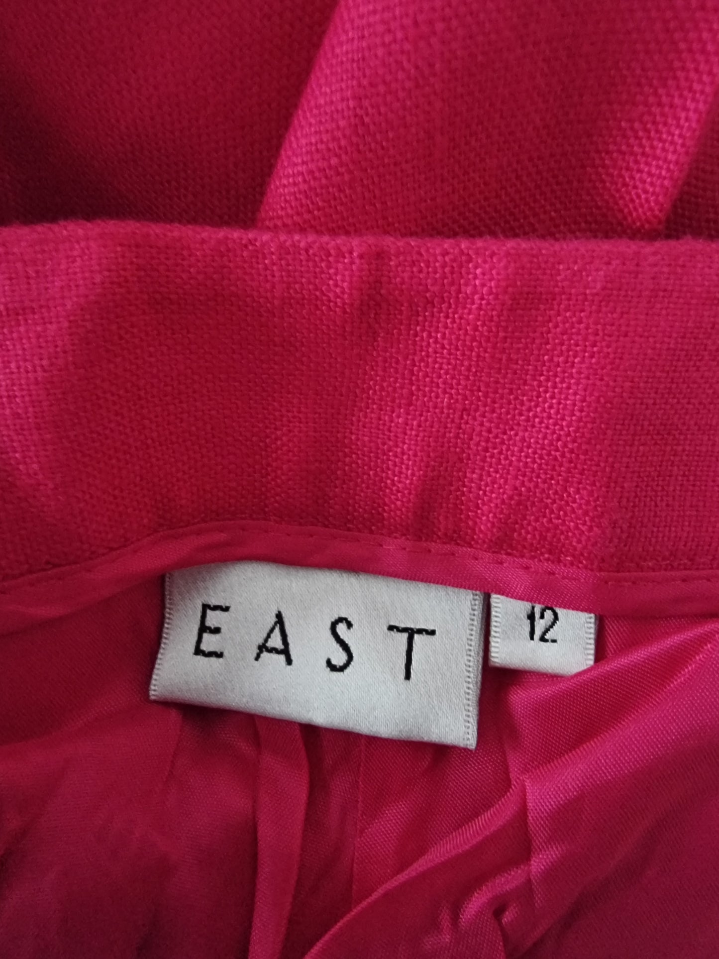 East Women's Pink Wide Leg Lined Trousers UK 12 US 8 EU 40 IT 44 Timeless Fashions