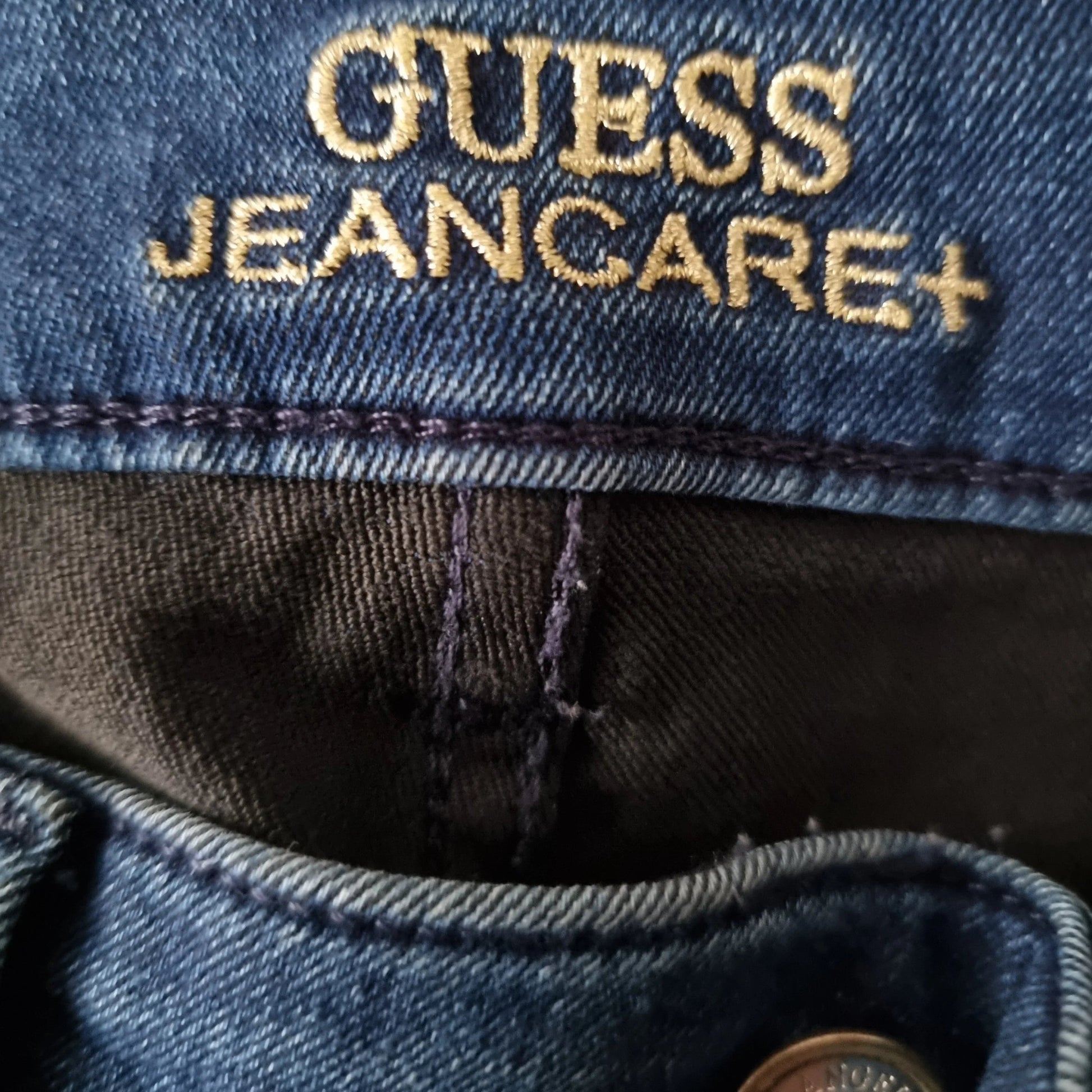 Guess Los Angeles 1981 Cigarette Mid Indigo Theraphy Jeans UK 12 US 8 EU 40 IT 44 - Timelessfashions