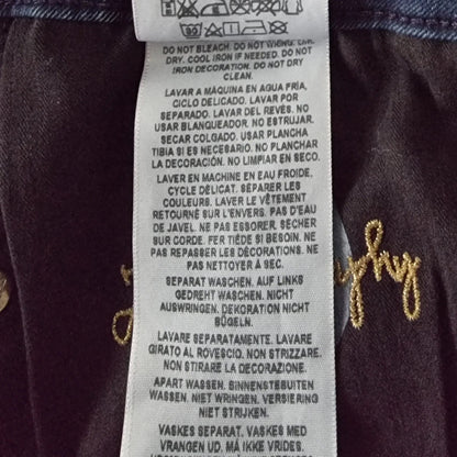 Guess Los Angeles 1981 Cigarette Mid Indigo Theraphy Jeans UK 12 US 8 EU 40 IT 44 - Timelessfashions