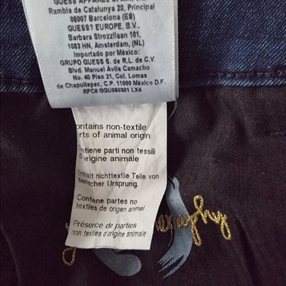 Guess Los Angeles 1981 Cigarette Mid Indigo Theraphy Jeans UK 12 US 8 EU 40 IT 44 - Timelessfashions
