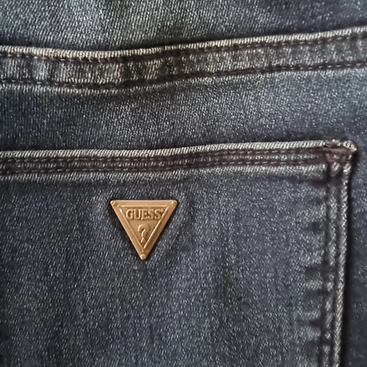 Guess Los Angeles 1981 Cigarette Mid Indigo Theraphy Jeans UK 12 US 8 EU 40 IT 44 - Timelessfashions