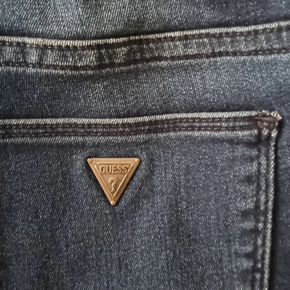 Guess Los Angeles 1981 Cigarette Mid Indigo Theraphy Jeans UK 12 US 8 EU 40 IT 44 - Timelessfashions