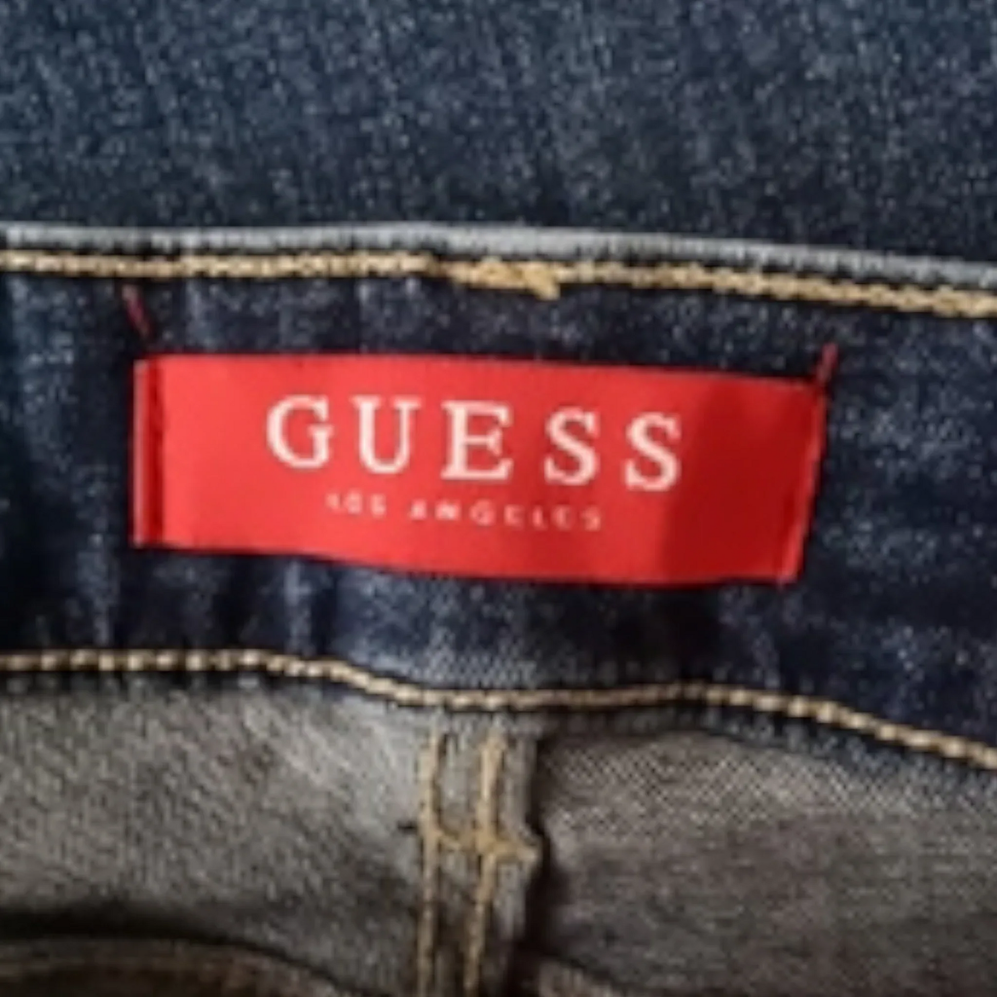 Guess Los Angeles Low Rise Studded Denim Stretch Jeans UK 10 US 6 EU 38 IT 42 - Timelessfashions
