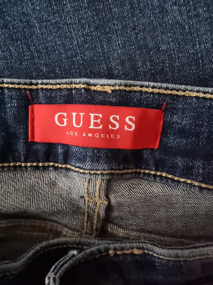 Guess Los Angeles Low Rise Studded Denim Stretch Jeans UK 10 US 6 EU 38 IT 42 Timeless Fashions