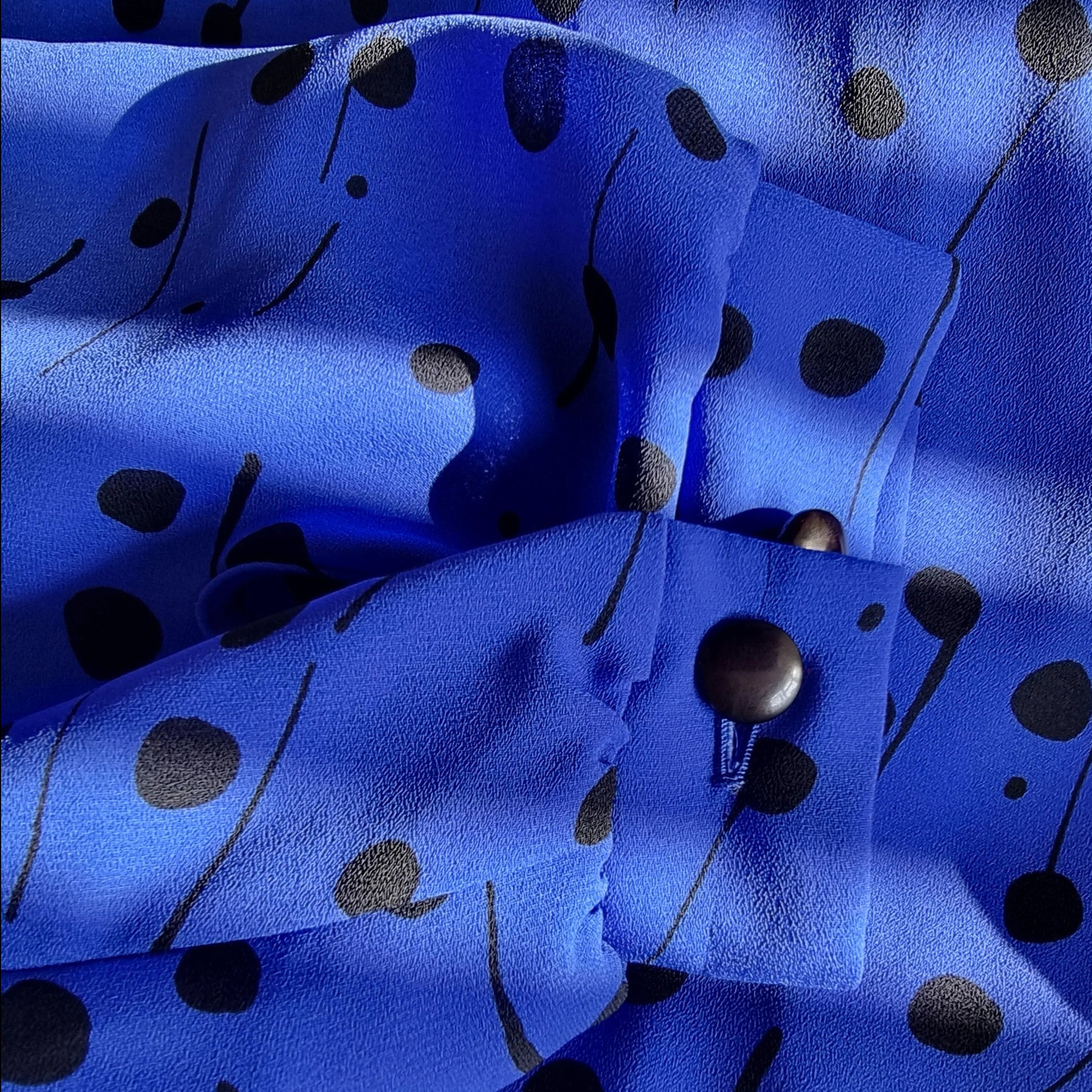 Golden Gate Women’s Rare Vintage 1980’s Blue Dress UK 16 US 12 EU 44 - Timelessfashions
