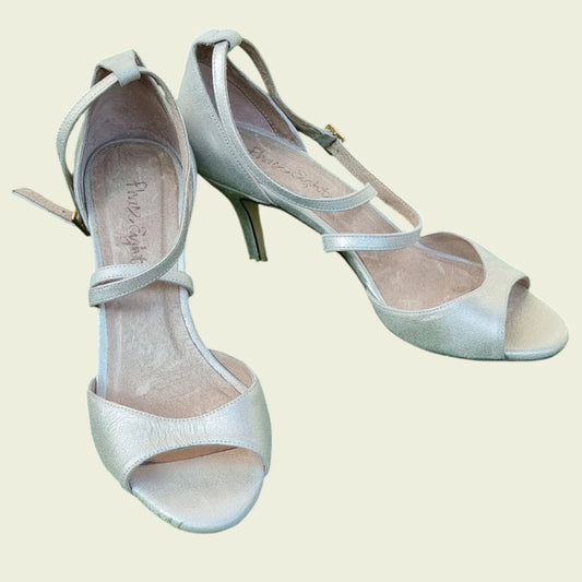 Phase Eight Leather Champagne Bronte Sandals UK 8 US 10.5 EU 42 - Timelessfashions