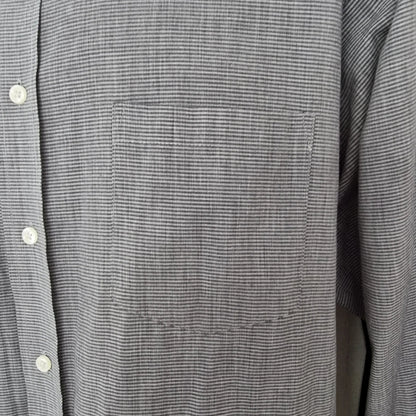 Van Heusen Men's Grey Oxford Cotton Shirt UK Size L - Timelessfashions