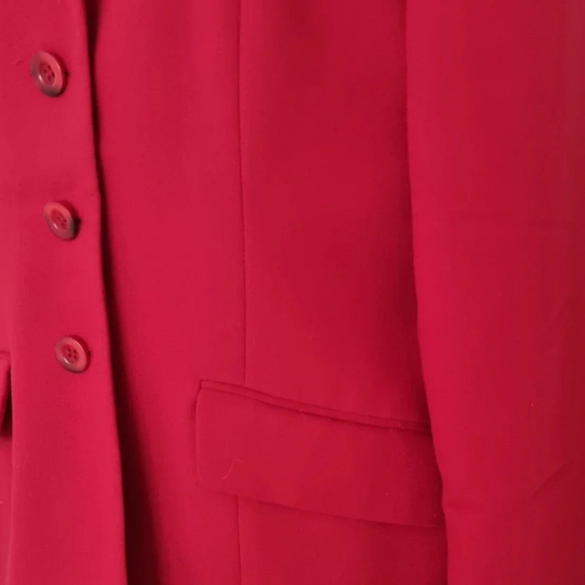 Essentials Womens Red Fitted Lined Jacket UK 12 - Timelessfashions