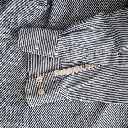 Old Navy The Classic Men’s Navy Blue & White Stripe Shirt Size XL - Timelessfashions
