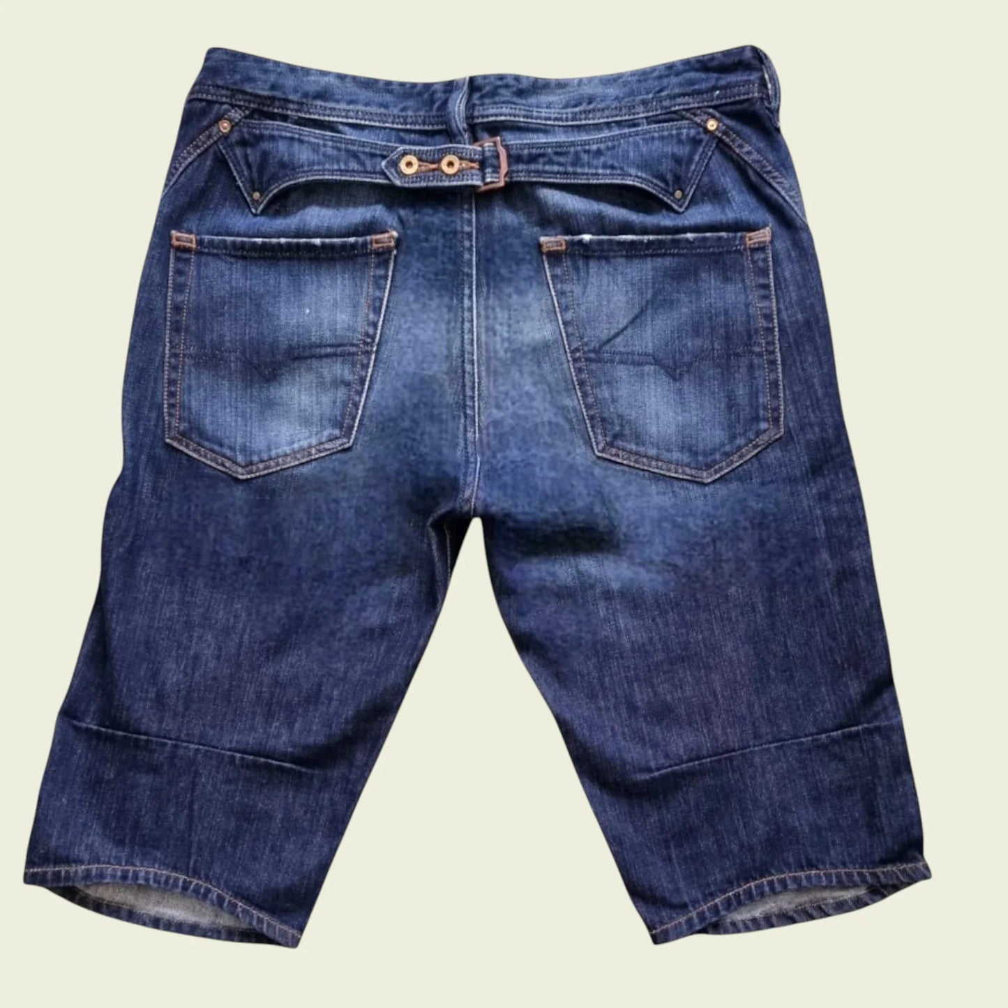 Diesel Men’s Blue Knee Length Casual Denim Shorts Size 31 - Timelessfashions