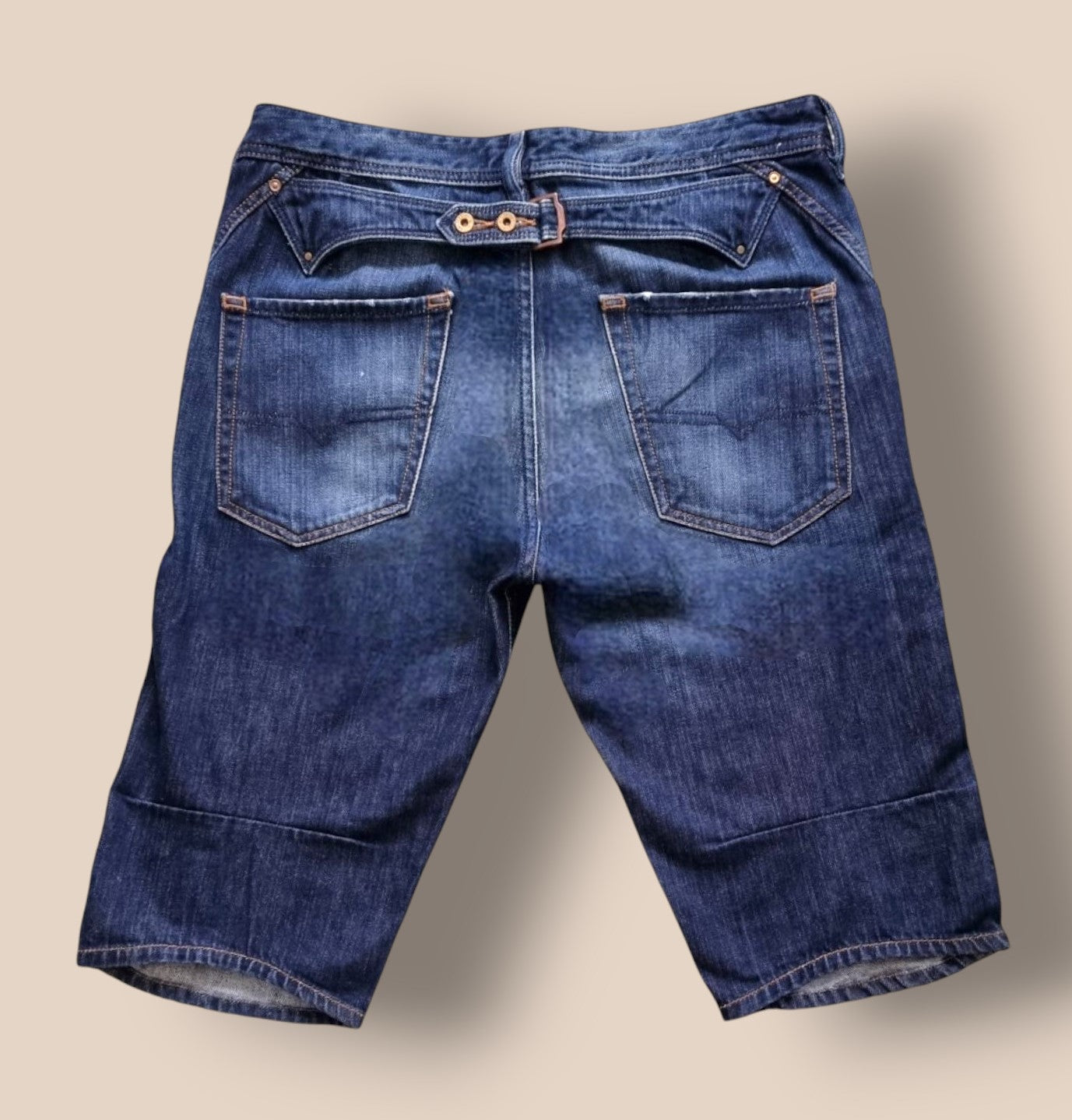 Diesel Men’s Blue Knee Length Casual Denim Shorts Size 31 Timeless Fashions