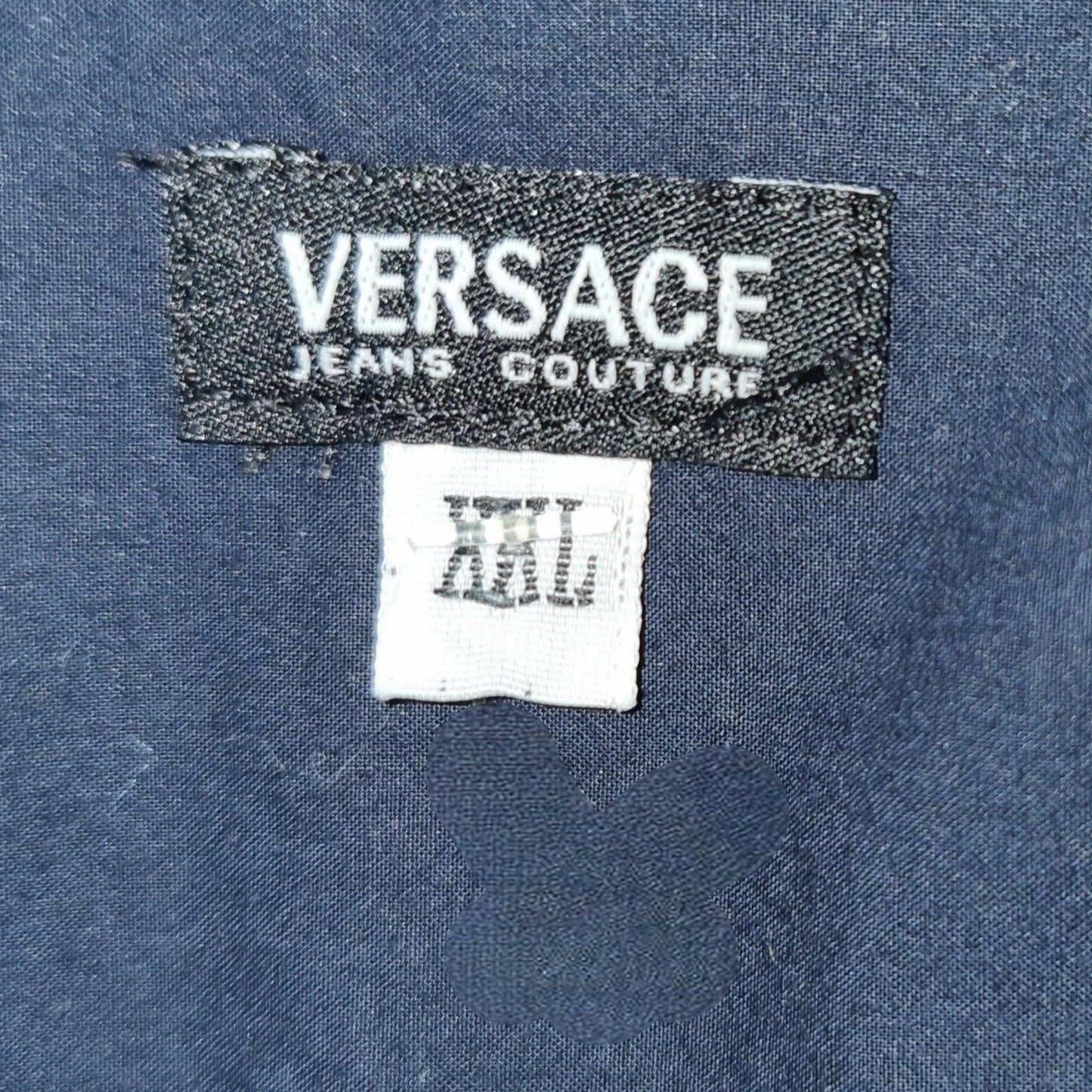 Versace Jeans Couture Men's Blue Cotton Short Sleeved Shirt Collar 17” - Timelessfashions