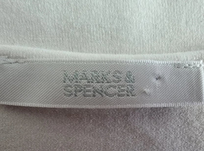 Marks And Spencer Off White Classic Vest Top UK 18 US 14 EU 46 - Timelessfashions