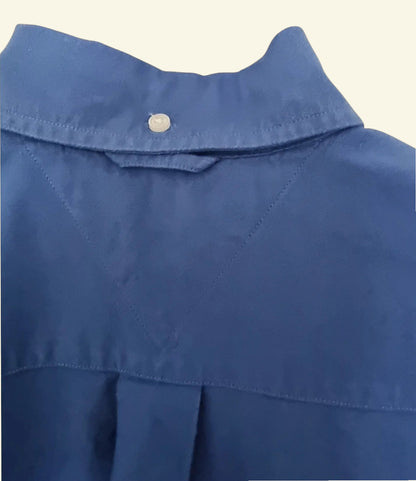 Tommy Hilfiger Mens Blue Casual Oxford Shirt Size M - Timelessfashions
