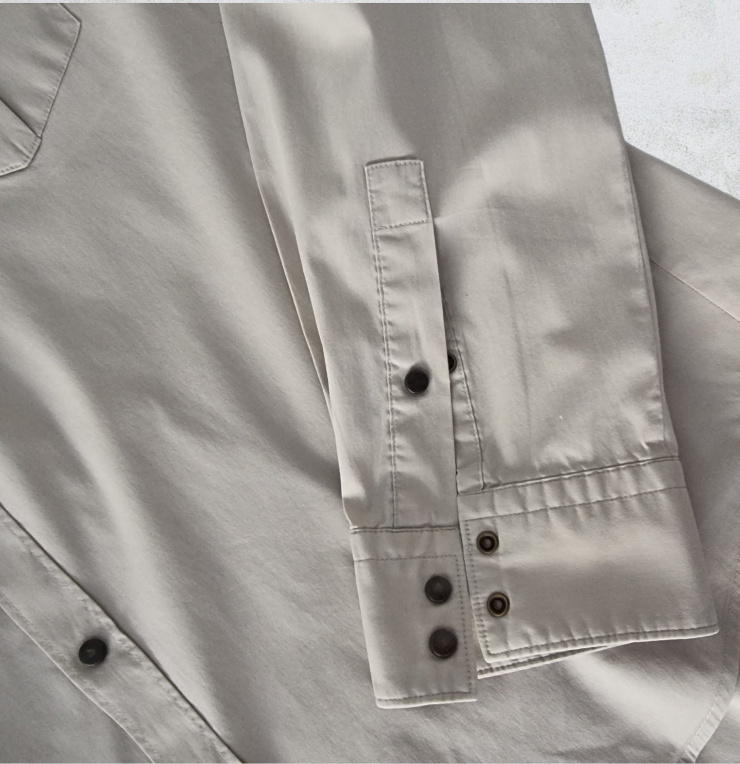 Hugo Boss Mens Beige Slim Fit Stretch Shirt Size L Timeless Fashions