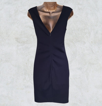 Lipsy London Womens Navy & White Cornelli Lace Trim Bodycon Dress UK 8 US 4 EU 36 Timeless Fashions