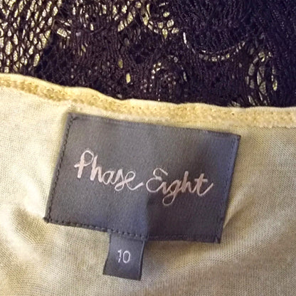 Phase Eight Ladies Aubergine Tapework Midi Dress. UK 10 US 6 EU 38 - Timelessfashions
