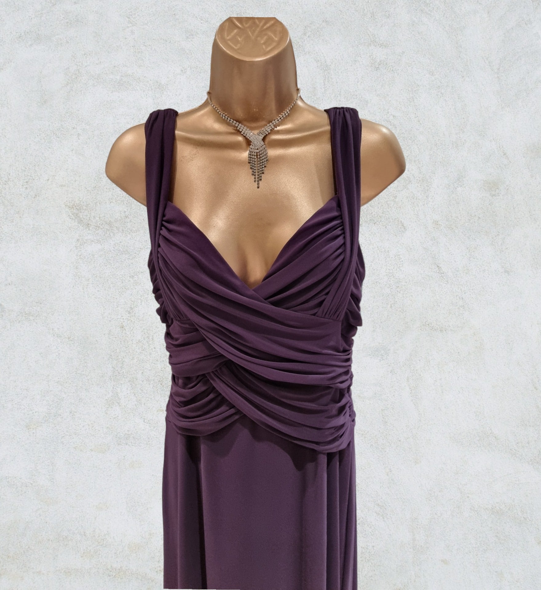 Phase Eight Womens Long Mauve Evening Dress UK 14 US 10 EU 42 Timeless Fashions