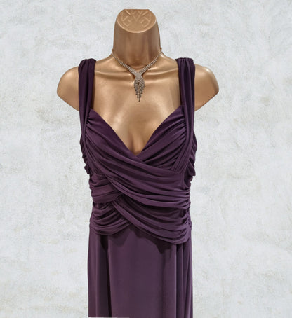 Phase Eight Women's Long Mauve Evening Dress UK 14 US 10 EU 42 Timeless Fashions