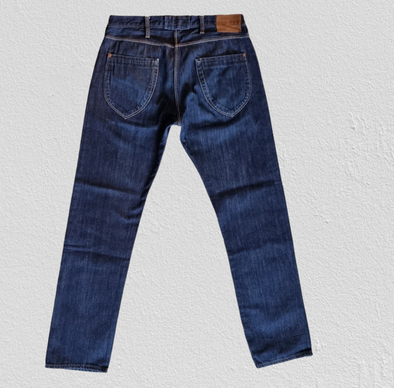 Paul Smith Mens Blue Straight Leg Button Denim Jeans Size 32R Timeless Fashions