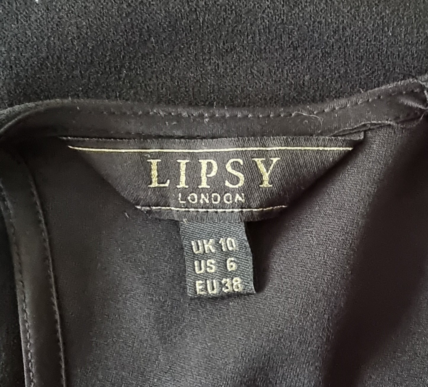Lipsy Womens Navy & White Embroidered Bodycon Dress UK 10 US 6 EU 38 Timeless Fashions