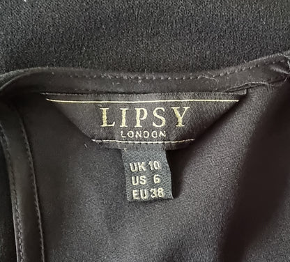 Lipsy London label on a black garment
