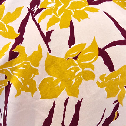 Whistles Multicoloured Lily Cold Shoulder Silk Top, UK 12 US 8 EU 40 - Timelessfashions