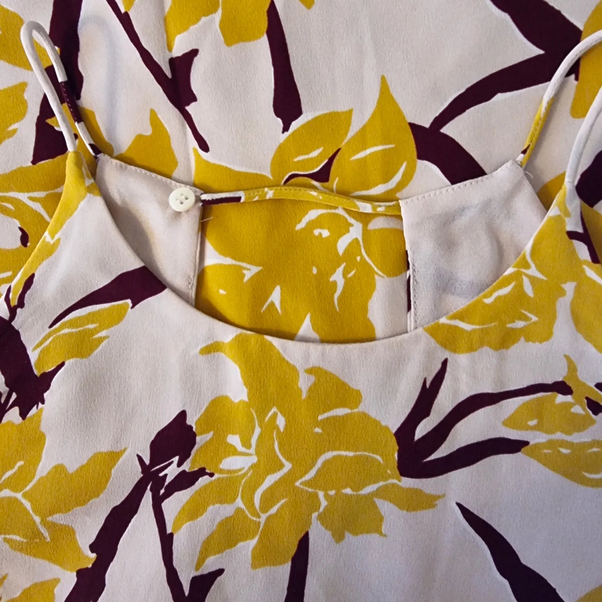 Whistles Multicoloured Lily Cold Shoulder Silk Top, UK 12 US 8 EU 40 - Timelessfashions