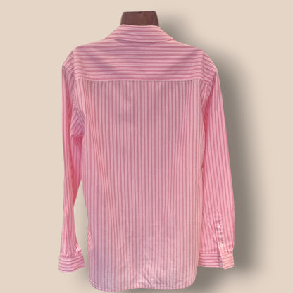 Caroline Charles Pink & White Candy Stripe Shirt UK 16 US 12 EU 44 IT 48 Timeless Fashions