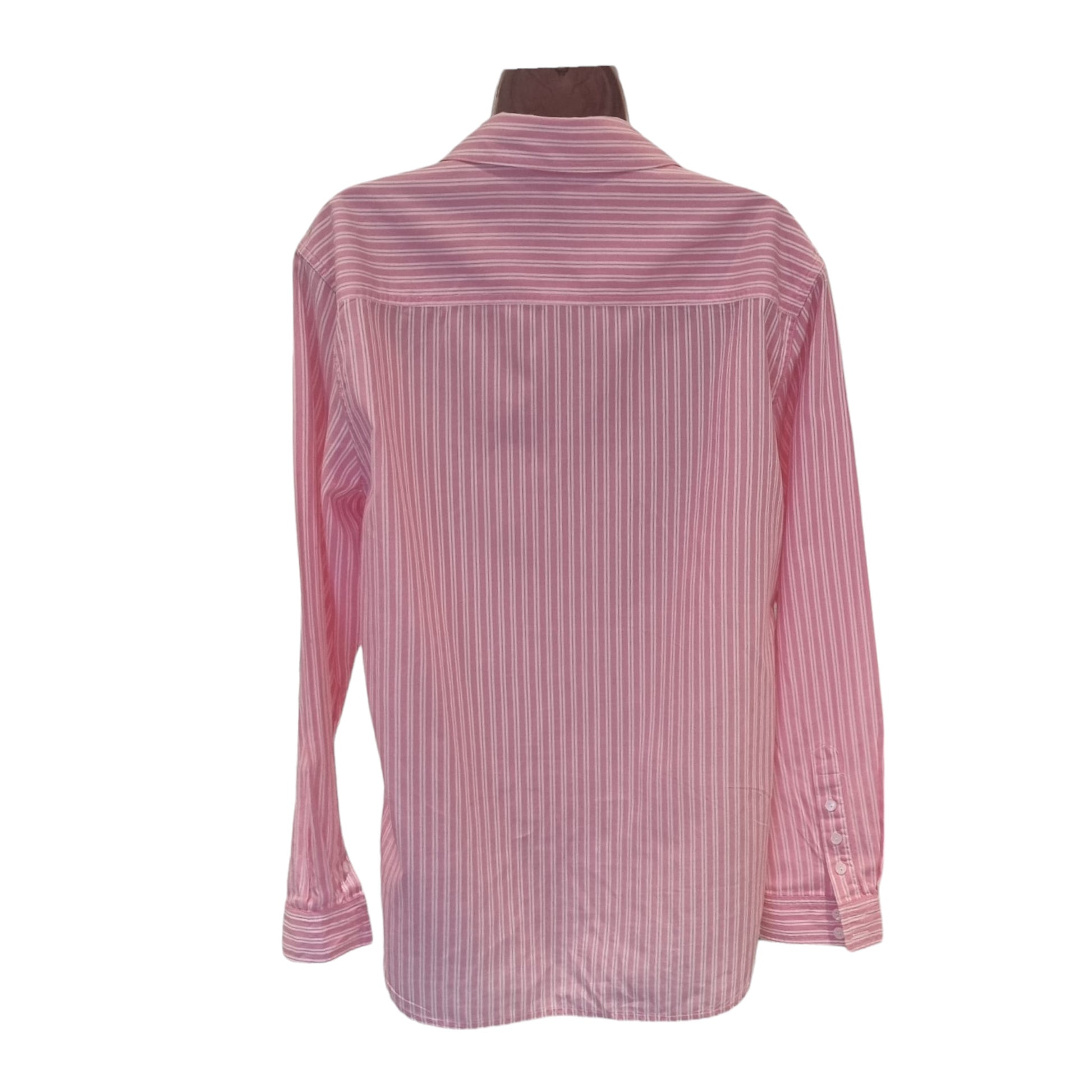 Caroline Charles Pink & White Candy Stripe Shirt UK 16 US 12 EU 44 IT 48 Timeless Fashions